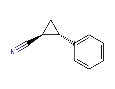 5590-14-7,Cyclopropanecarbonitrile, 2-phenyl-, trans-,trans-1-cyano-2-nitroethylene;(+-)-trans-2-phenyl-cyclopropanecarbonitrile;(+-)-trans-2-Phenyl-cyclopropancarbonitril;trans-1-cyano-2-phenylcyclopropane;2-Propenenitrile,3-nitro-,(E);trans-2-Phenyl-cyclopropan-carbonitril-(1);(E)-3-nitropropenenitrile;(E)-3-nitropropennitrile;trans-1-nitro-2-cyanoethene;trans-1-nitro-2-cyanoethylene;