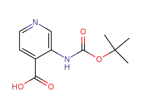 Molecular Structure of 179024-65-8 (3-TERT-BUTOXYCARBONYLAMINO-ISONICOTINIC ACID)