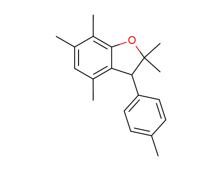 Molecular Structure of 142874-62-2 (Benzofuran, 2,3-dihydro-2,2,4,6,7-pentamethyl-3-(4-methylphenyl)-)