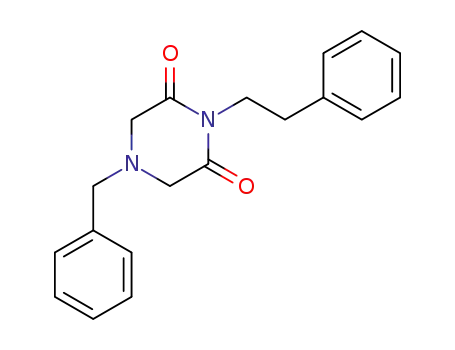 Molecular Structure of 106148-27-0 (4-benzyl-1-(2-phenylethyl)piperazine-2,6-dione)