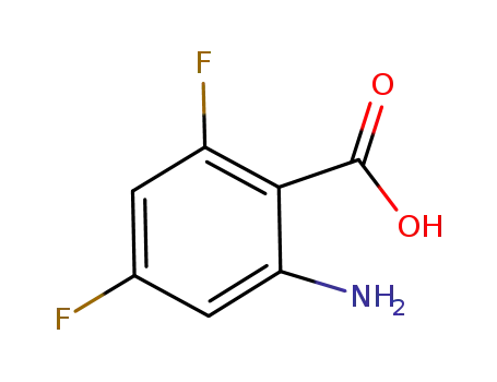 Molecular Structure of 126674-77-9 (2-AMINO-4,6-DIFLUOROBENZOIC ACID)