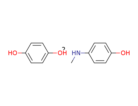 Hydroquinone 4-(methylamino)phenol (1:2)