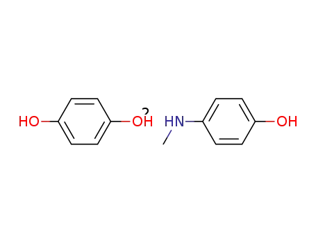 Molecular Structure of 622-91-3 (hydroquinone--4-(methylamino)phenol (1:2))