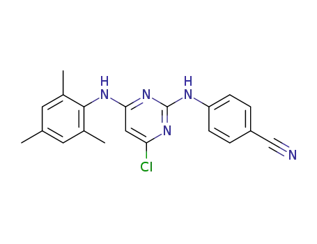 Molecular Structure of 1452007-28-1 (4-(4-chloro-6-(mesitylamino)pyrimidin-2-ylamino)benzonitrile)