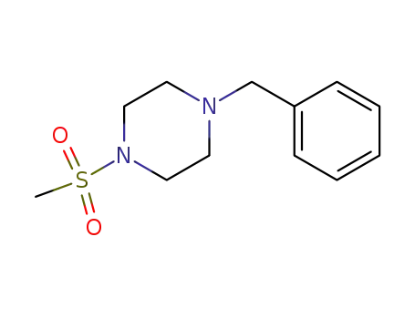 Molecular Structure of 118546-61-5 (1-Benzyl-4-methanesulfonyl-piperazine)
