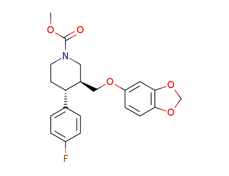 (3S,4R)-3-(Benzo[1,3]dioxol-5-yloxymethyl)-4-(4-fluoro-phenyl)-piperidine-1-carboxylic acid methyl ester