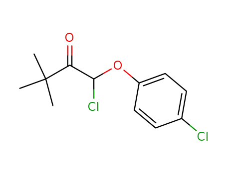Molecular Structure of 57000-78-9 (1-(4-Chlorophenoxy)-3,3-dimethyl-1-chloro-2-butanone)