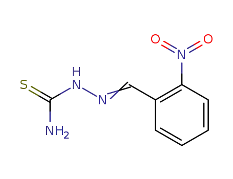 Molecular Structure of 6072-63-5 (Hydrazinecarbothioamide, 2-[(2-nitrophenyl)methylene]-)