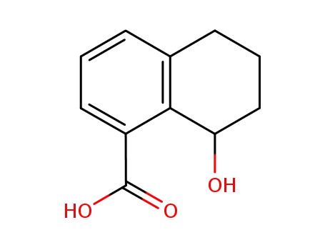 Molecular Structure of 74145-11-2 (8-hydroxy-5,6,7,8-tetrahydronaphthalene-1-carboxylic acid)