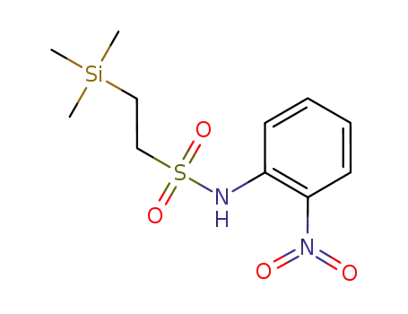 Molecular Structure of 1045771-53-6 (2-(trimethylsilanyl)ethanesulfonic acid (2-nitrophenyl)amide)