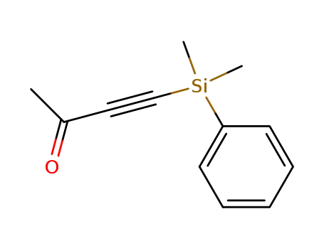 Molecular Structure of 263914-93-8 (4-(Dimethylphenylsilyl)-3-butyn-2-one)