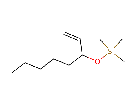 Molecular Structure of 117184-66-4 (Silane, [(1-ethenylhexyl)oxy]trimethyl-)