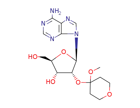 Molecular Structure of 28219-91-2 (Adenosine, 2'-O-(tetrahydro-4-methoxy-2H-pyran-4-yl)-)