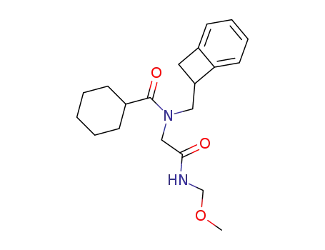 Molecular Structure of 93255-08-4 (Cyclohexanecarboxylic acid bicyclo[4.2.0]octa-1,3,5-trien-7-ylmethyl-[(methoxymethyl-carbamoyl)-methyl]-amide)