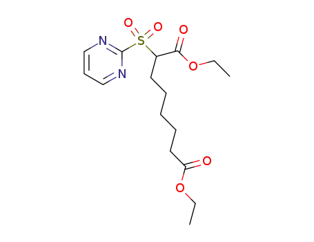 diethyl 2-(pyrimidin-2-ylsulfonyl)octanedioate