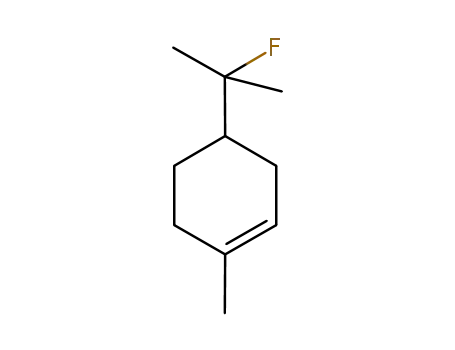 Molecular Structure of 1543-97-1 (4-(1-fluoro-1-methylethyl)-1-methylcyclohexene)