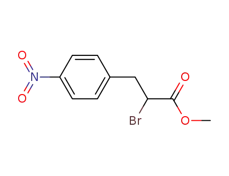 Molecular Structure of 126558-68-7 (2-Bromo-3-(4-nitro-phenyl)-propionic acid methyl ester)