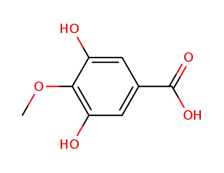 Molecular Structure of 4319-02-2 (3,5-DIHYDROXY-4-METHOXYBENZOIC ACID)