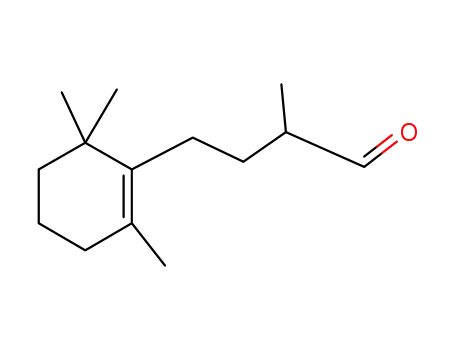 Molecular Structure of 84518-22-9 (alpha,2,6,6-tetramethylcyclohexene-1-butyraldehyde)