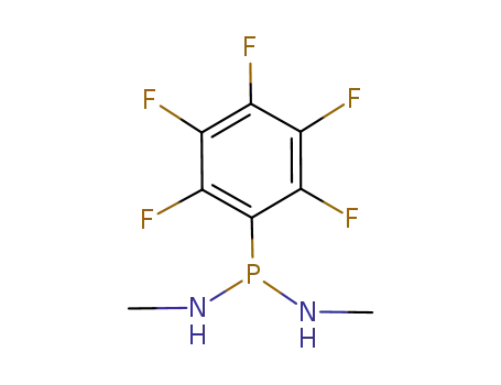 Molecular Structure of 7542-56-5 (C<sub>6</sub>F<sub>5</sub>P{N(H)CH<sub>3</sub>}2)