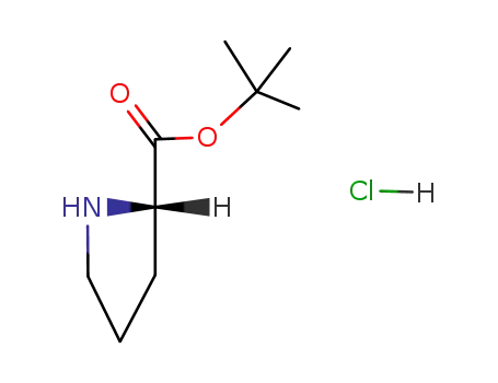 Molecular Structure of 184719-80-0 (D-Proline,1,1-dimethylethyl ester, hydrochloride (1:1))