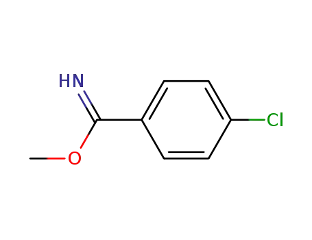 Molecular Structure of 39083-17-5 (Benzenecarboximidic acid, 4-chloro-, methyl ester)