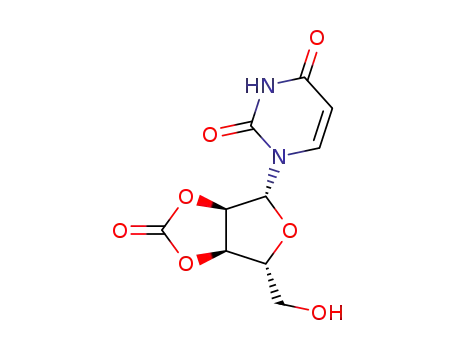 Molecular Structure of 6195-72-8 (1-((3aR,4R,6R,6aR)-6-(hydroxymethyl)-2-oxotetrahydrofuro[3,4-d][1,3]dioxol-4-yl)-pyrimidine-2,4(1H,3H)-dione)