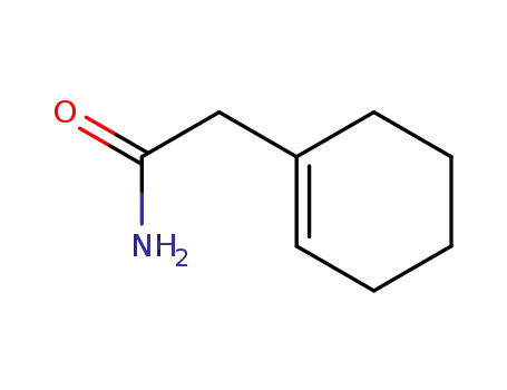 Molecular Structure of 87143-30-4 ((cyclohex-1-en-1-yl)-CH<sub>2</sub>-CO-NH<sub>2</sub>)