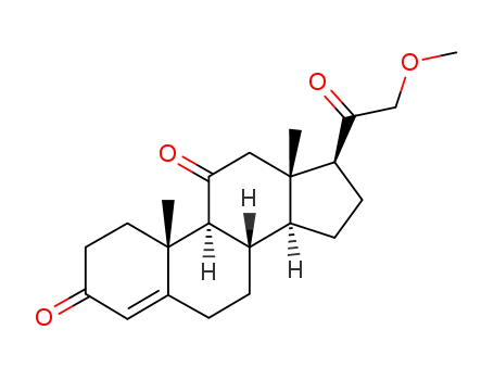 Molecular Structure of 129786-19-2 (21-Methoxypregn-4-ene-3,11,20-trione)