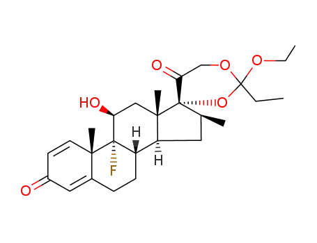 Molecular Structure of 1062-09-5 (BetaMethasone Cyclic 17,21-(Ethyl Orthopropionate))
