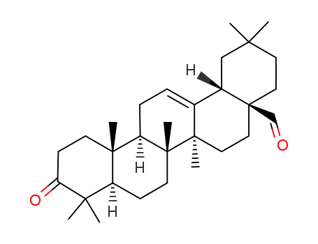 33608-08-1,Oleana-12-ene-3,28-dione,3-oxo-oleanen-(12)-al-(28);oleanolic aldehyde;oleanonic aldehyde;Oleanonaldehyde;olenoic aldehyde;