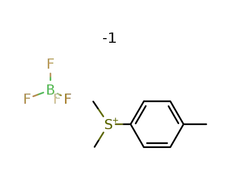 Molecular Structure of 51404-78-5 (dimethyl-p-tolylsulfonium tetrafluoroborate)