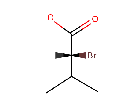 Molecular Structure of 76792-22-8 ((R)-(+)-2-BROMO-3-METHYLBUTYRIC ACID)