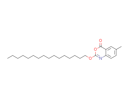 4H-3,1-Benzoxazin-4-one,2-(hexadecyloxy)-6-methyl-
