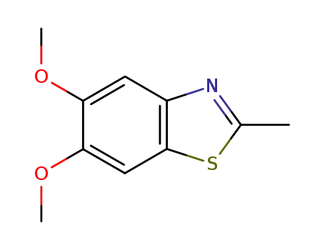 Molecular Structure of 62306-04-1 (5,6-DIMETHOXY-2-METHYL-BENZOTHIAZOLE)