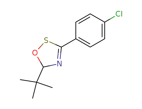 Molecular Structure of 553679-98-4 (5-(tert-butyl)-3-((p-chloro)phenyl)-5H-1,2,4-oxathiazole)