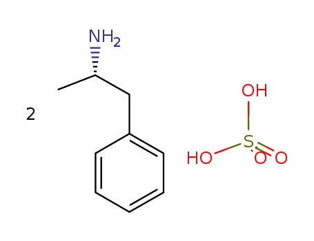 Molecular Structure of 51-63-8 (D-AMPHETAMINE SULFATE)