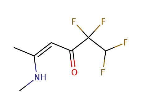 Molecular Structure of 72721-37-0 (1,1,2,2-tetrafluoro-5-(N-methylamino)-hex-4-en-3-one)