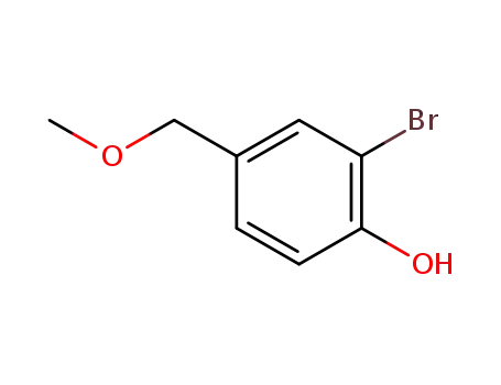 Molecular Structure of 71119-01-2 (2-bromo-4-(methoxymethyl)phenol)