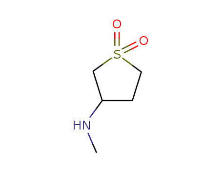 Molecular Structure of 51070-55-4 ((1,1-Dioxo-tetrahydro-1lambda6-thiophen-3-yl)-methyl-amine)
