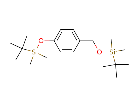 Molecular Structure of 117635-46-8 (1-(tert-butyldimethylsilyloxy)-4-((tert-butyldimethylsilyloxy)methyl)benzene)