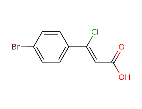 Molecular Structure of 1616506-43-4 ((Z)-3-chloro-3-(4-bromophenyl)acrylic acid)