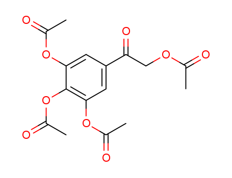 85117-87-9,5-(2-acetoxyacetyl)benzene-1,2,3-triyl triacetate,Acetophenone,a,3,4,5-tetrahydroxy-,tetraacetate (3CI); NSC 114896