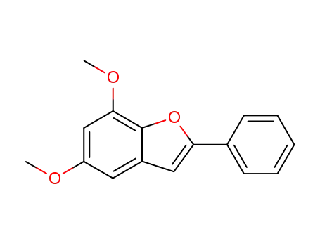 Molecular Structure of 34911-33-6 (5,7-Dimethoxy-2-phenylbenzo<b>furan)