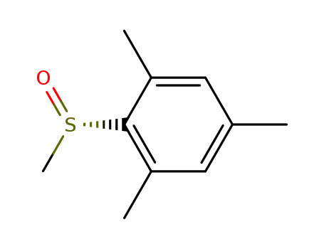 Molecular Structure of 82079-40-1 (Benzene, 1,3,5-trimethyl-2-[(S)-methylsulfinyl]-)