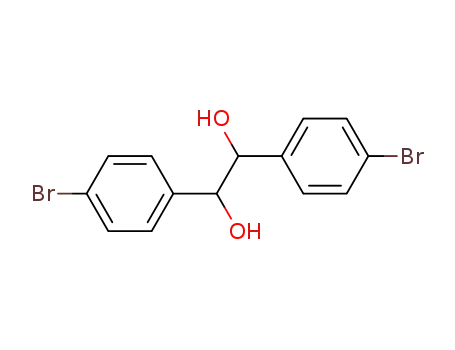 Molecular Structure of 24133-54-8 (1,2-bis(4-bromophenyl)ethane-1,2-diol)