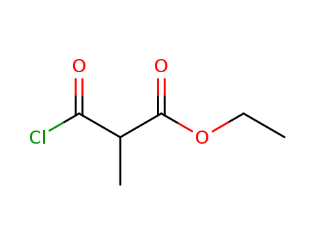 Molecular Structure of 50496-34-9 (Propanoic acid, 3-chloro-2-methyl-3-oxo-, ethyl ester)