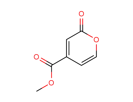 Molecular Structure of 59776-81-7 (2H-Pyran-4-carboxylic acid, 2-oxo-, methyl ester)