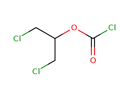 Molecular Structure of 55183-48-7 (Carbonochloridic acid, 2-chloro-1-(chloromethyl)ethyl ester)