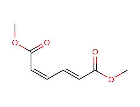 Molecular Structure of 692-92-2 ((1E,3Z)-1,3-Butadiene-1,4-dicarboxylic acid dimethyl ester)